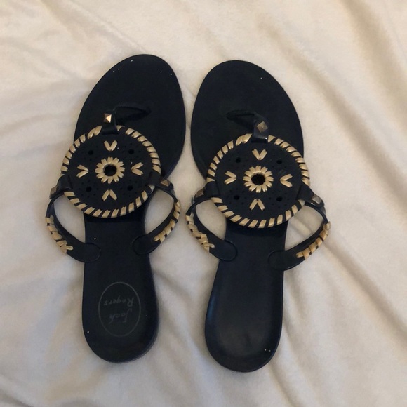 Navy and Gold Jack Rogers - Picture 1 of 3